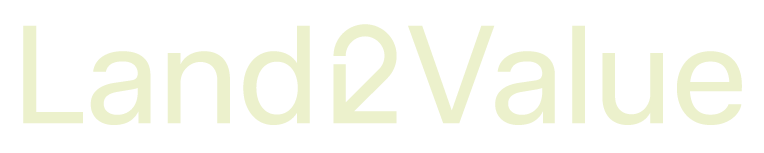 Grön Logotype för projektet Land2Value