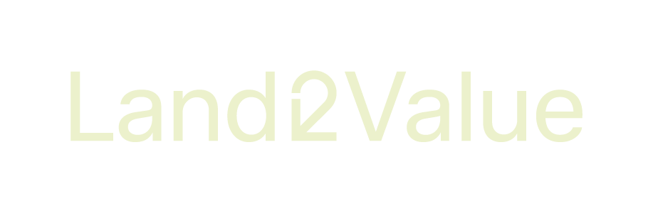 Grön Logotype för projektet Land2Value